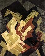 Juan Gris Guitar and fruit dish oil painting on canvas